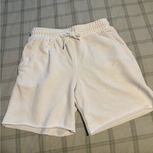 Forever 21 White Sweatshorts